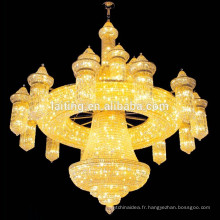Lustre en cristal de style de lustre de lampe luxueuse d&#39;atmosphère de lustre pour la villa